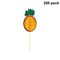 Tissue Paper Pineapple Picks | Party Supplies 5 in x 2 in | Raheev®